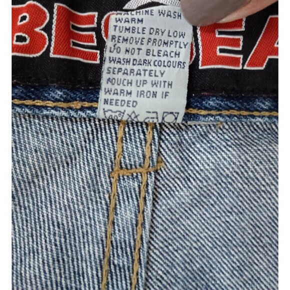 Vibes Jeans Men's 40 x 34 (32) Blue Denim Baggy Skater Urban Y2K Vintage Pants - Picture 11 of 11